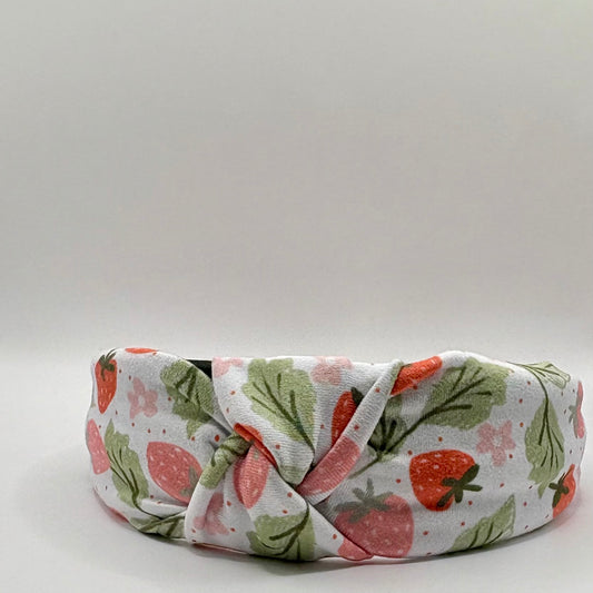 Hard Headband 1.5 Inch- Strawberry