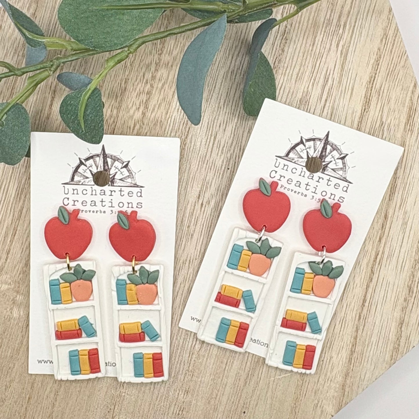 Earring- Teacher Bookshelves