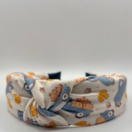 Hard Headband 1.5 Inch- Pumpkin Trucks