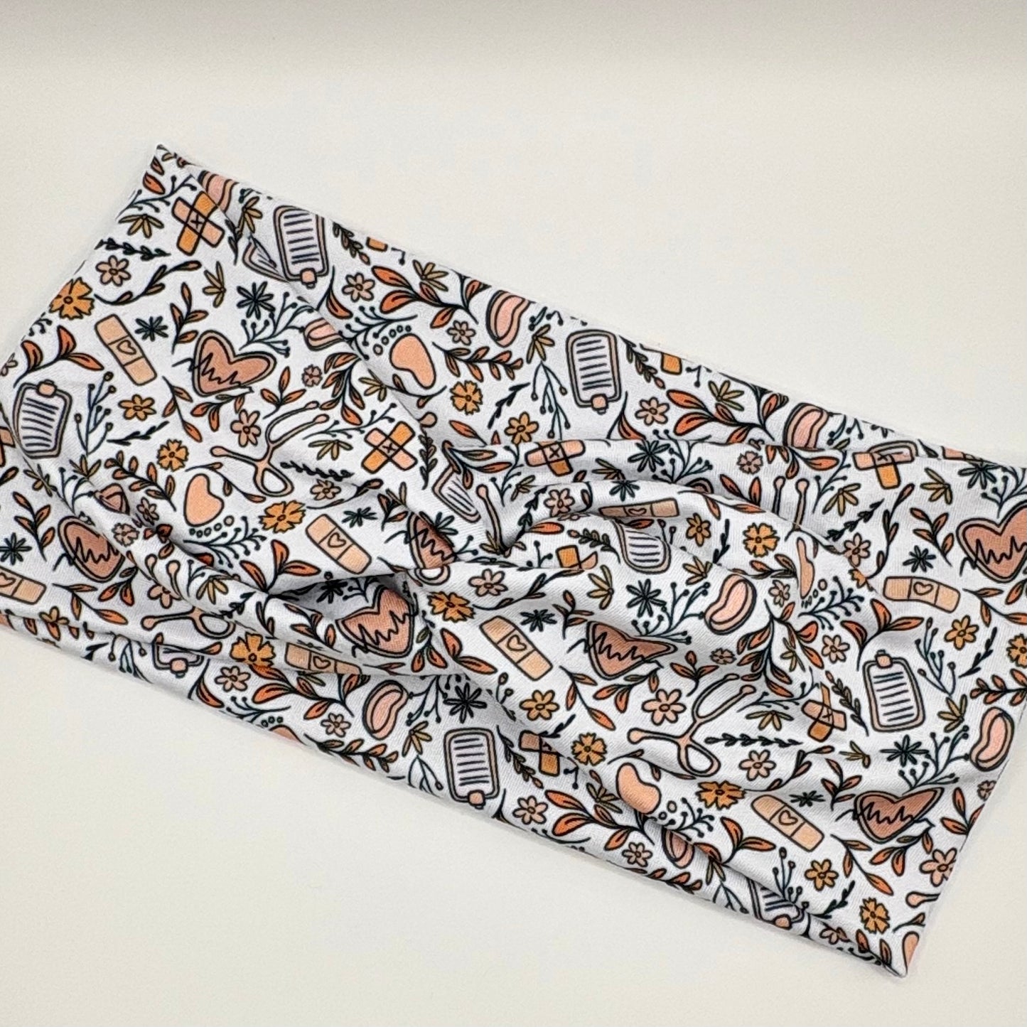 Turban- Floral Nurse