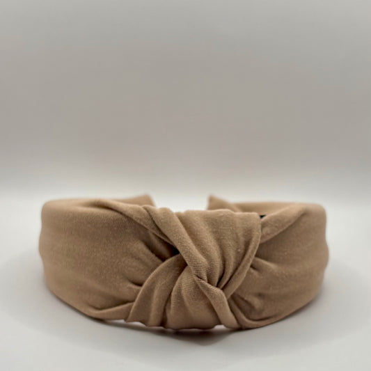 Hard Headband 1.5 Inch- Taupe