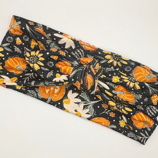 Tie-Pumpkins and Sunflowers
