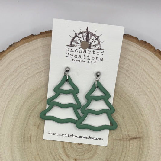 Earring- Tree Outline