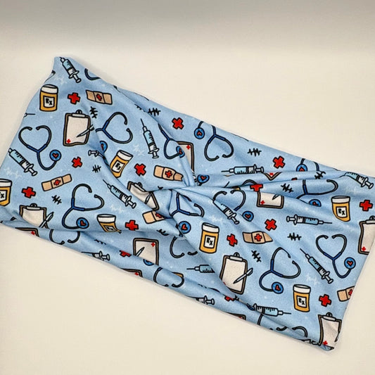 Turban- Blue Nurse