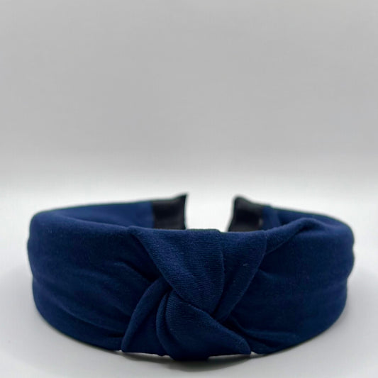 Hard Headband 1.5 Inch- Navy