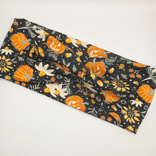 Turban- Pumpkins and Sunflowers