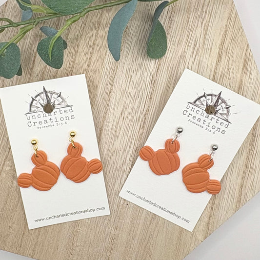Earring- Mouse Pumpkin
