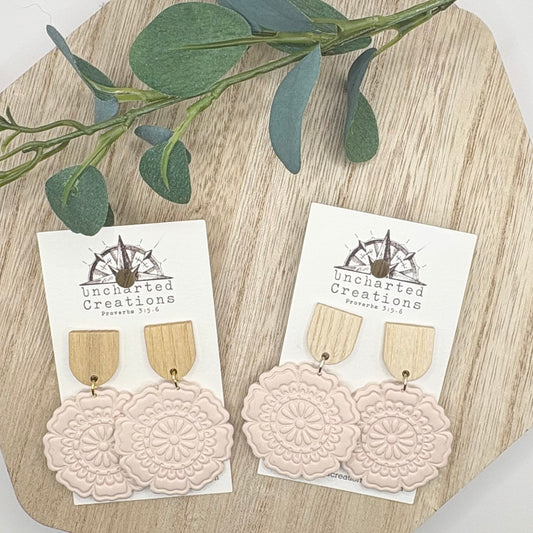 Earring- Blush Mandalas