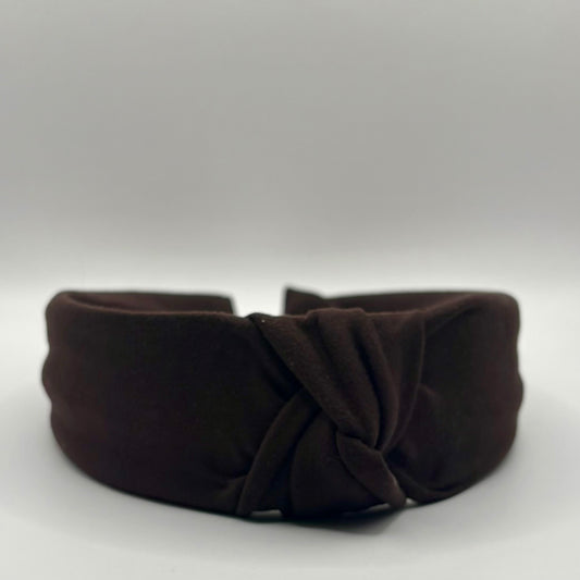 Hard Headband 1.5 Inch- Dark Chocolate Brown
