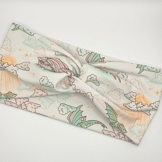 Turban- Pastel Dragons