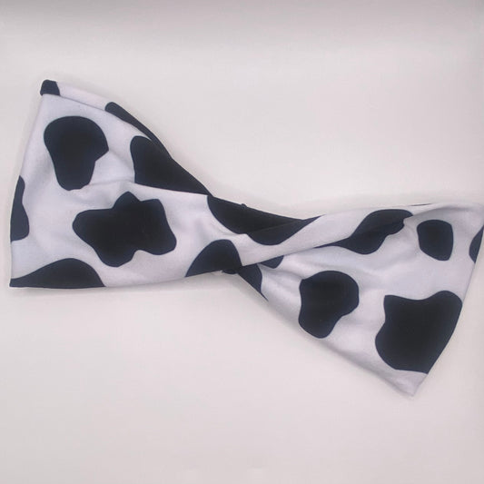 Twistedwide- Black Cow Print