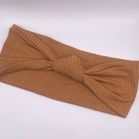 Knot- Ribbed Cognac