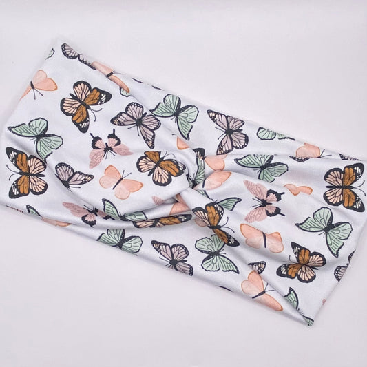 Turban- Pastel Butterflies