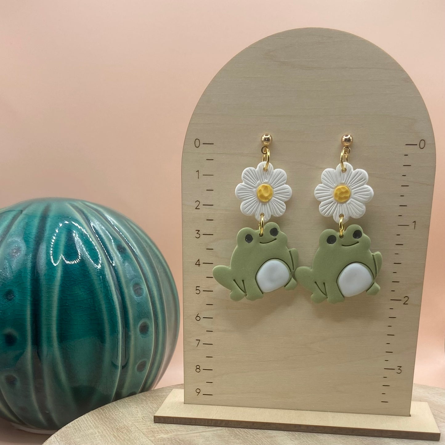 Earrings- Daisy Frogs