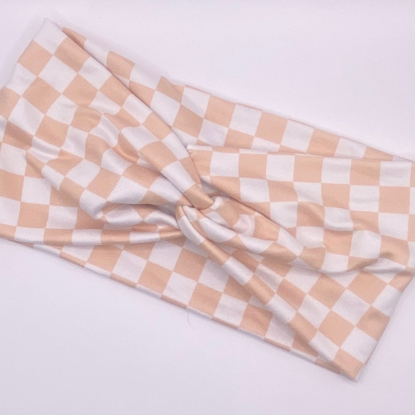 Turban- Cream Checker