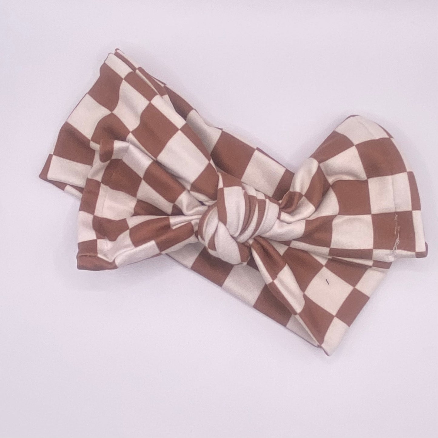 Baby- Chocolate Brown Checker