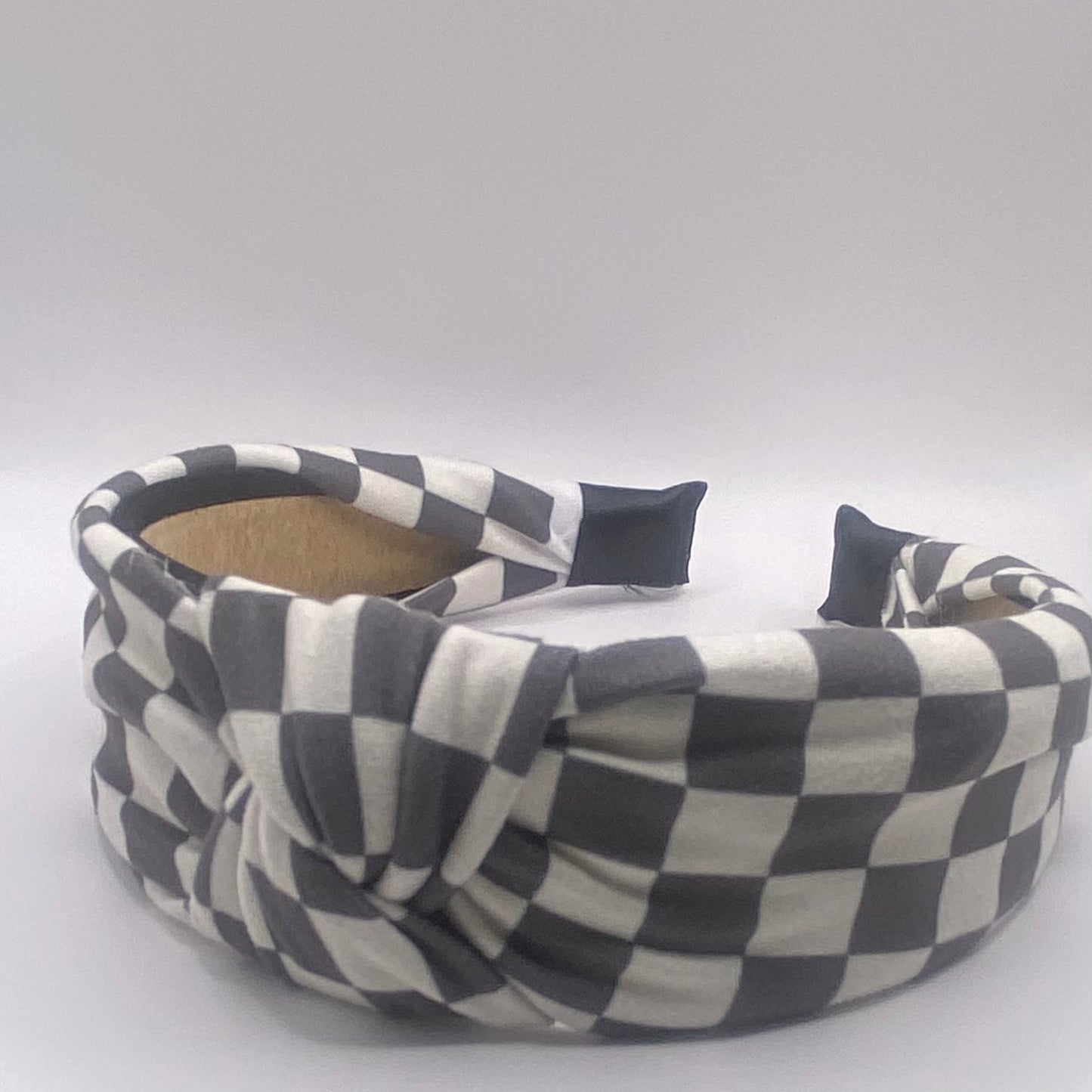 Hard Headband 1.5 Inch- Basic Checker