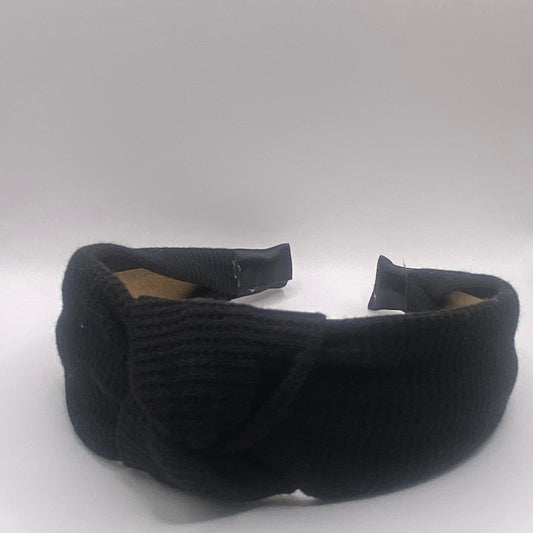 Hard Headband 1.5 Inch- Waffle Black