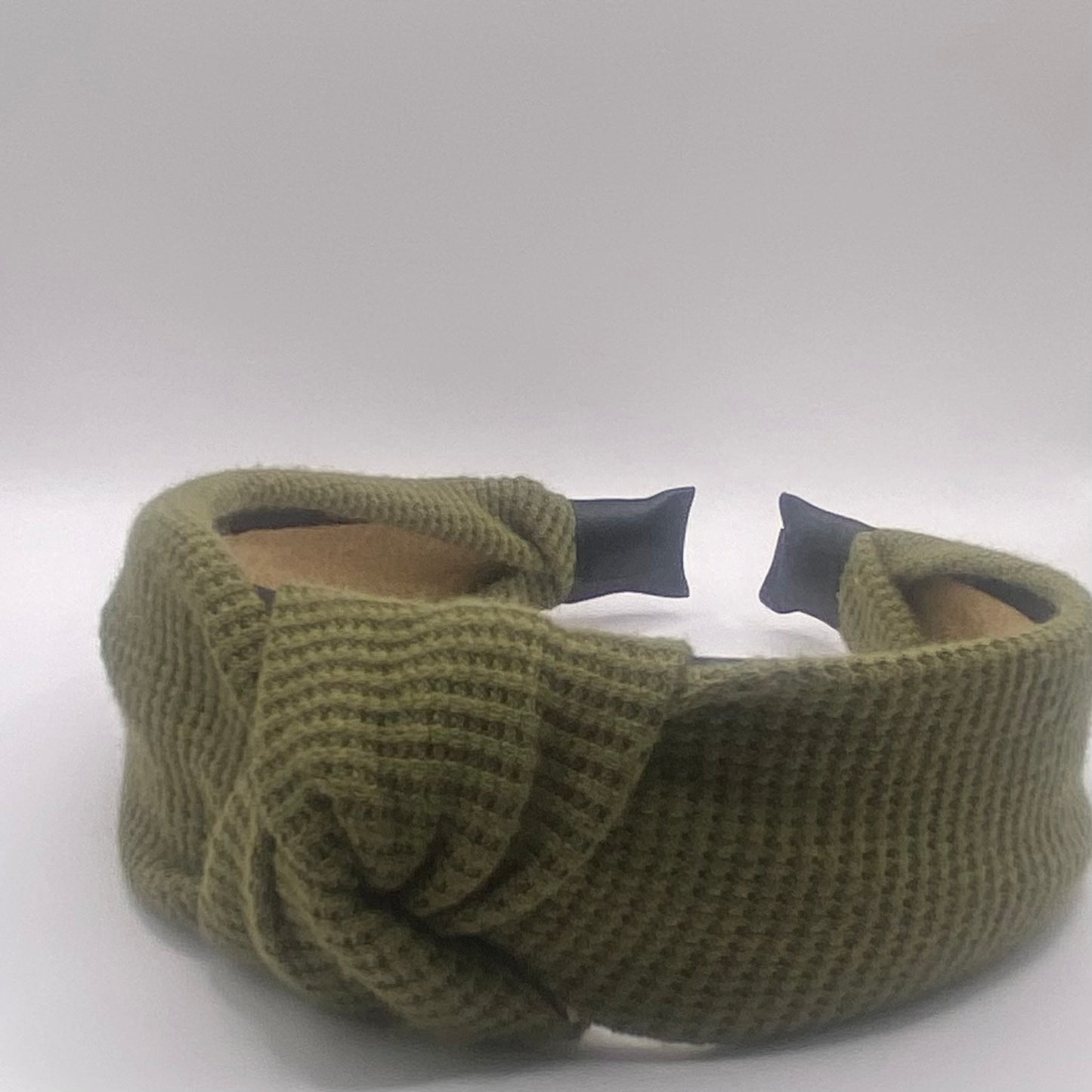 Hard Headband 1.5 Inch- Waffle Olive