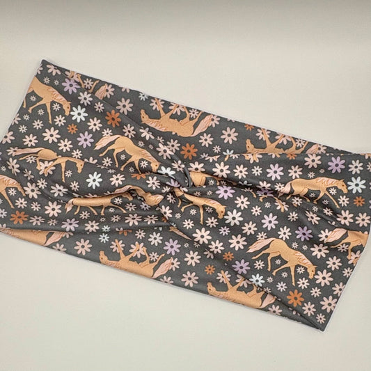 Turban- Horses and Flowers