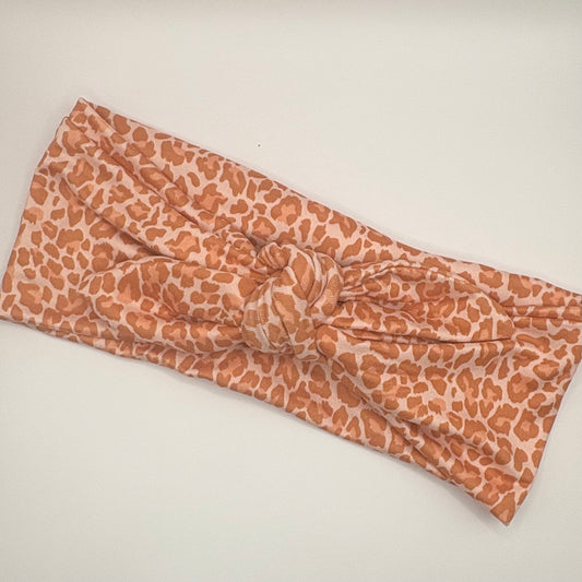 Tie- Coral Cheetah